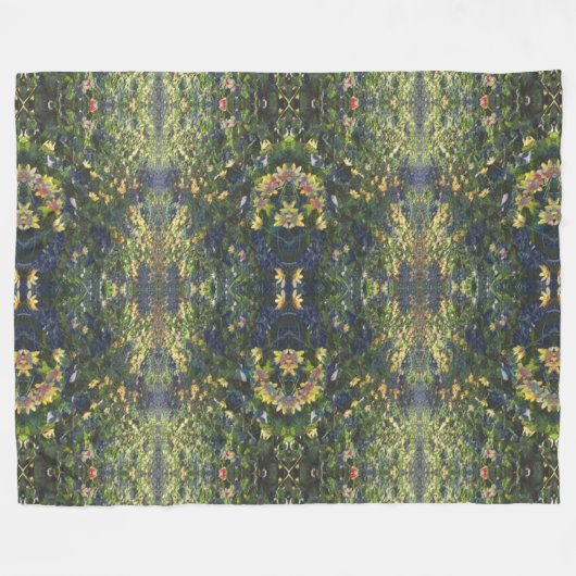 Boterbloem Droombeeld Diffractie Fleece Deken (Voorkant (Horizontaal))