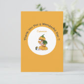 Boterbloem Kind Whimsische Bloemen Feest Collectie Bedankkaart (Staand voorkant)