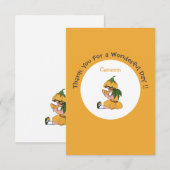 Boterbloem Kind Whimsische Bloemen Feest Collectie Bedankkaart (Voorkant / Achterkant)