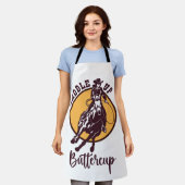 Boterbloem opzadelen schort (Gedragen)