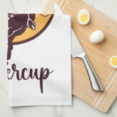 Boterbloem opzadelen theedoek (Quarter Fold)