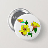 BOTERBLOEM RONDE BUTTON 5,7 CM (Voorkant /achterkant)