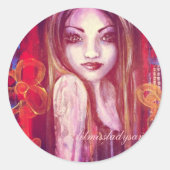 boterbloem ronde sticker (Voorkant)