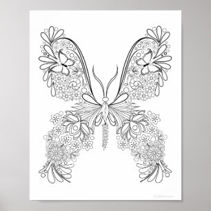 Boterbloemen #3 Gedetailleerde Kleurplaat Poster