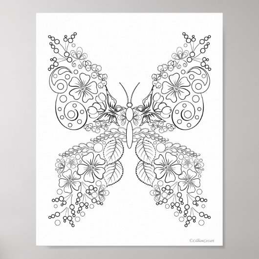 Boterbloemen #8 kleurposter poster (Voorkant)