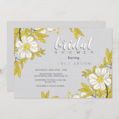 Boterbloemen Bruiloft Uitnodiging (Voorkant / Achterkant)