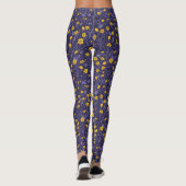 Boterbloemen, geel en violet leggings (Achterkant)
