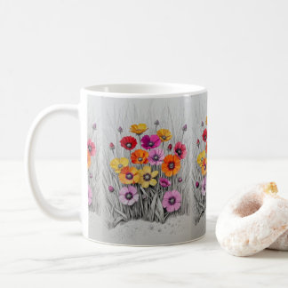 Boterbloemen in Technicolor Koffiemok