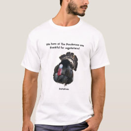 Boterboon de kalkoen houdt van vegetariërs T-Shirt