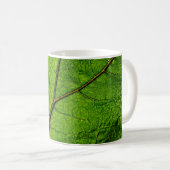 Boterbur leaf leaf aderen groen koffiemok (Voorkant rechts)