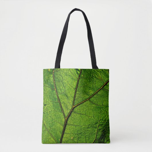 Boterbur leaf leaf aderen groen tote bag (Voorkant)