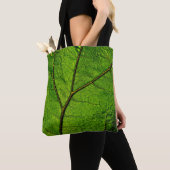 Boterbur leaf leaf aderen groen tote bag (Dichtbij)
