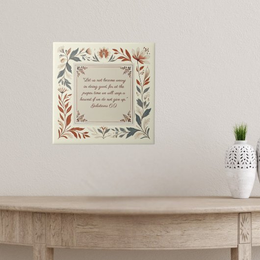 Botercreme Boerderij Bloemrijke Frame Bijbelvers Poster
