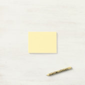 Botercreme effen kleur post-it® notes (Op bureau)