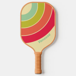 Botercreme Fluister Cirkel Streep met Naam Pickleball Paddle