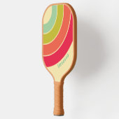 Botercreme Fluister Cirkel Streep met Naam Pickleball Paddle (Links)