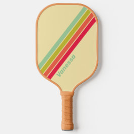 Botercreme fluister gestreept met naam pickleball paddle
