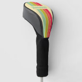 Botercreme Fluister Speld Gestreeptd met Naam Golfheadcover (Schuin)