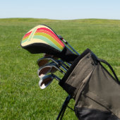 Botercreme Fluister Speld Gestreeptd met Naam Golfheadcover (Insitu)