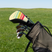 Botercreme Fluisterend Over Strepen met Naam Golfheadcover (Insitu)