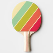 Botercreme Fluistersterke Gestreepte Tafeltennisbatje (Achterkant)