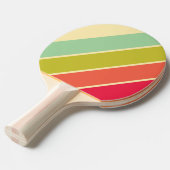 Botercreme Fluistersterke Gestreepte Tafeltennisbatje (Voorkant Gekanteld)
