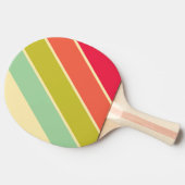 Botercreme Fluistersterke Gestreepte Tafeltennisbatje (Zijkant)