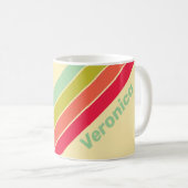 Botercreme fluisterstrepen met naam koffiemok (Voorkant rechts)
