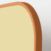 Botercreme Gefluister over Gestreept met Naam Pickleball Paddle (Links Detail)