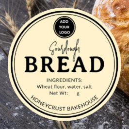 Botercreme Gele Bakkerij Sourdough Brood Sticker