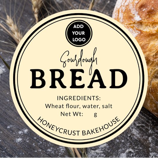 Botercreme Gele Bakkerij Sourdough Brood Sticker