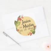 Botercreme Gele Stickers (Envelop)