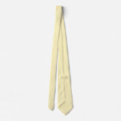 Botercreme Pinstripe Stropdas (Achterkant)