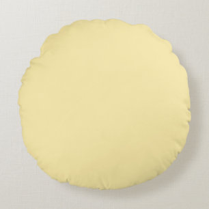 Botercrème Solid Color Rond Kussen