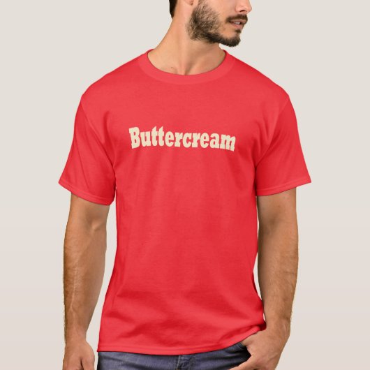 botercrème t-shirt (Voorkant)
