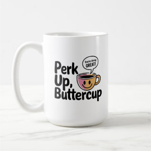 Botercup Begin je ochtend met een glimlach Koffiemok