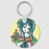 Botercup Fairy Cup Cake Art Sleutelhanger (Voorkant)