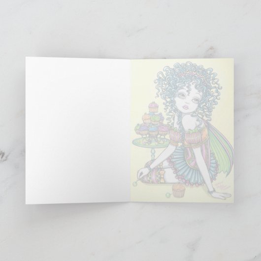 Botercup Snoep Cup Cake Faircard Kaart (Binnen)