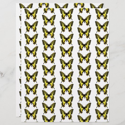 Boterflies patroon origami-papier (Voorkant / Achterkant)