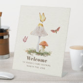 Boterflies Woodland Natuur Baby shower P Reclamebord Met Voetstuk (Insitu)