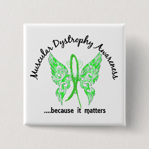 Boterfly 6.1 Musculaire dystrofie Vierkante Button 5,1 Cm