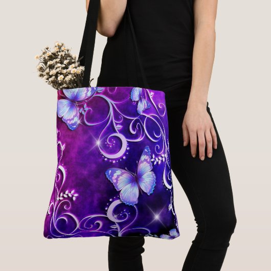 Boterfly Art 3 All-Over-Print Canvas tas (Dichtbij)