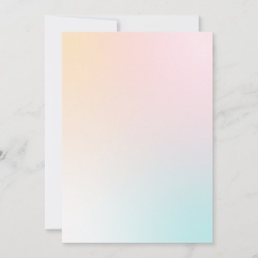 Boterfly Baby shower Invitation Kaart (Achterkant)