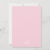 Boterfly-Baby shower-uitnodiging Kaart (Achterkant)