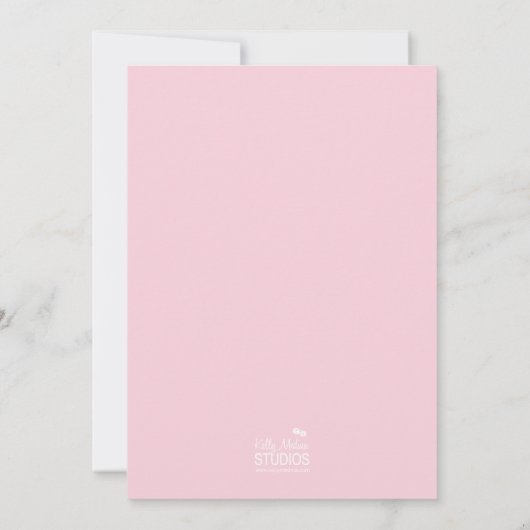 Boterfly-Baby shower-uitnodiging Kaart (Achterkant)