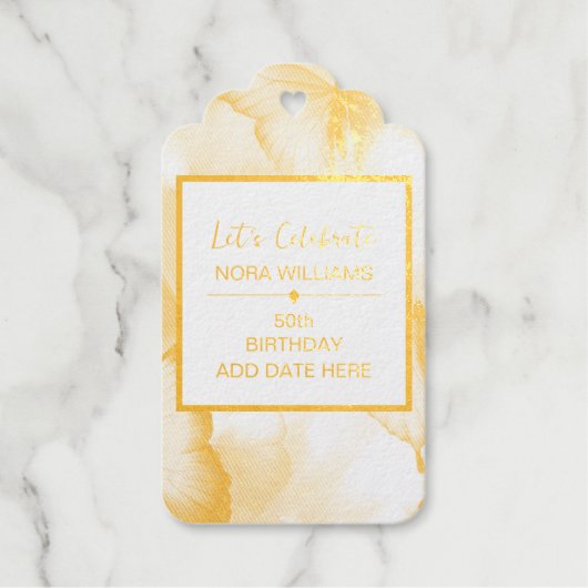 Boterfly Birthday Cadeaulabels (Voorkant)