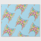 Boterfly Birthday Cadeaupapier (Vlak)