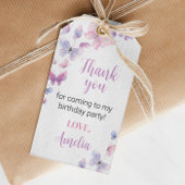 Boterfly Birthday Dank u Label Cadeaulabel