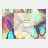 Boterfly Birthday Inpakpapier Vel (Voorkant)