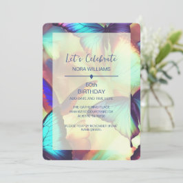 Boterfly Birthday Invitation Kaart